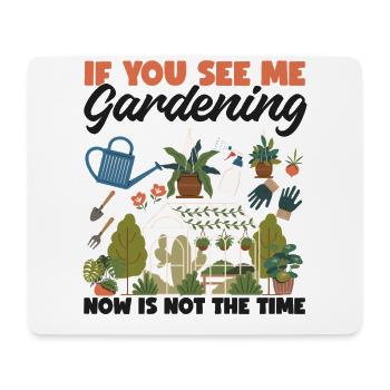Amateur de plantes jardinant si vous voyez - Tapis de souris (format paysage) - blanc - Devant
