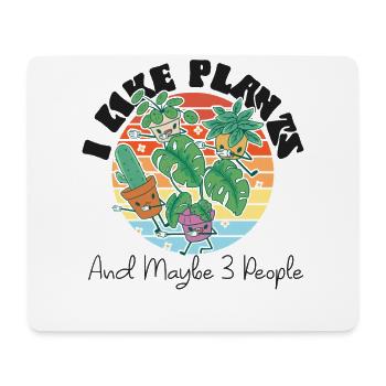 Plant Lover Gardening I Like - Mouse Pad (horizontal) - white - Front
