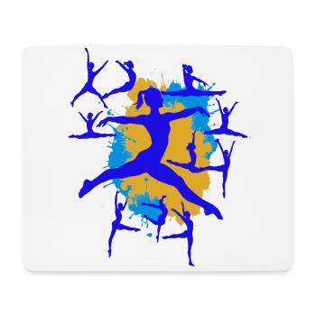 Gymnastique Gymnastique Acrobatie Gymnastique artistique - Tapis de souris (format paysage) - blanc - Devant