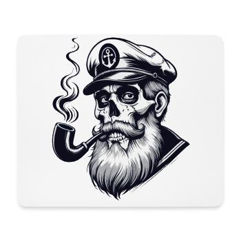 Capitaine Hambourg St Pauli Crâne de la ville hanséatique - Tapis de souris (format paysage) - blanc - Devant