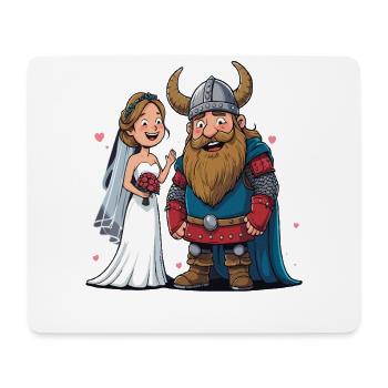 Odin Viking Valhalla Viking Hammer Thor Odin - Mouse Pad (horizontal) - white - Front