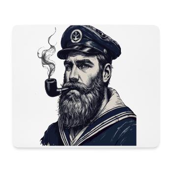 Capitaine Hambourg St Pauli Crâne de la ville hanséatique - Tapis de souris (format paysage) - blanc - Devant