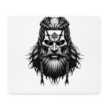 Norse Mythology Viking Warrior Valhalla - Mouse Pad (horizontal) - white - Front