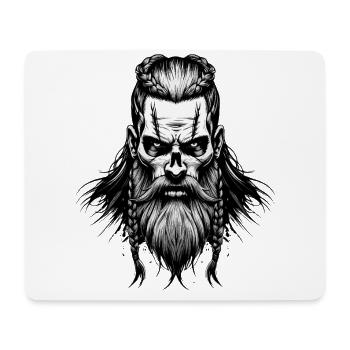 Norse Mythology Viking Warrior Valhalla - Mouse Pad (horizontal) - white - Front