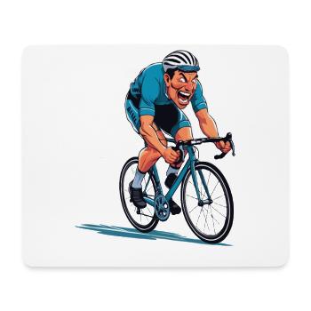 Road Cyclist Road Bike Bike Bike Cyclist - Mouse Pad (horizontal) - white - Front