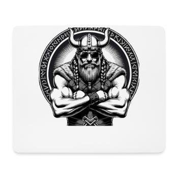 Norse Mythology Viking Warrior Valhalla - Mouse Pad (horizontal) - white - Front