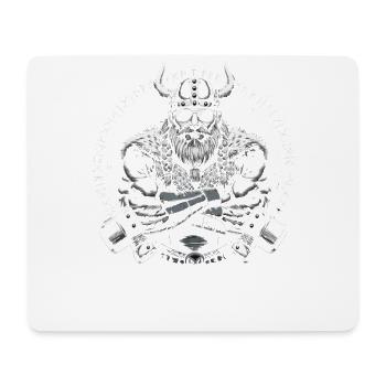 Norse Mythology Viking Warrior Valhalla - Mouse Pad (horizontal) - white - Front
