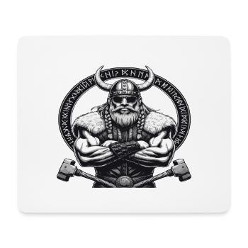 VA-THOR WIKINGER Vater Papa Viking Vatertag - Mousepad (Querformat) - Weiß - Vorne
