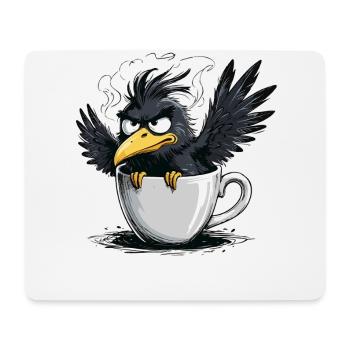 Vogel Keinen Bock Kaffee Bevor Du Fragst Nein - Mousepad (Querformat) - Weiß - Vorne