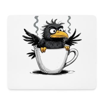 Vogel Keinen Bock Kaffee Bevor Du Fragst Nein - Mousepad (Querformat) - Weiß - Vorne