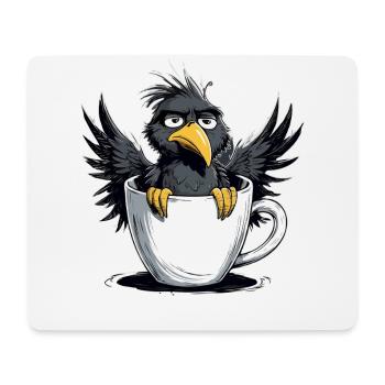 Vogel Keinen Bock Kaffee Bevor Du Fragst Nein - Mousepad (Querformat) - Weiß - Vorne