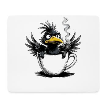 Vogel Keinen Bock Kaffee Bevor Du Fragst Nein - Mousepad (Querformat) - Weiß - Vorne