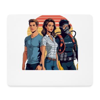 Ich Gendere Mann Frau Taurer Gendern Geschlecht - Mousepad (Querformat) - Weiß - Vorne