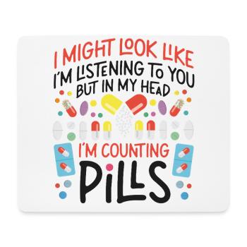 Technicien en pharmacie - Tapis de souris (format paysage) - blanc - Devant