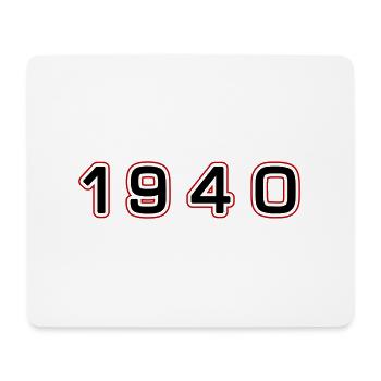 1940 year number - Mouse Pad (horizontal) - white - Front