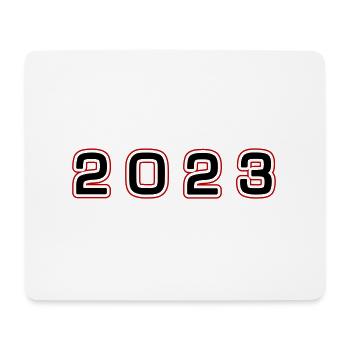 2023 Jahr Zahl - Mousepad (Querformat) - Weiß - Vorne
