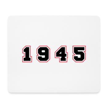 1945 Jahr Zahl - Mousepad (Querformat) - Weiß - Vorne