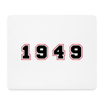 1949 Year Number - Mouse Pad (horizontal) - white - Front
