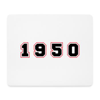 1950 Year Number - Mouse Pad (horizontal) - white - Front