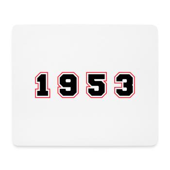 1953 Jahr Zahl - Mousepad (Querformat) - Weiß - Vorne
