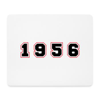 1956 Jahr Zahl - Mousepad (Querformat) - Weiß - Vorne