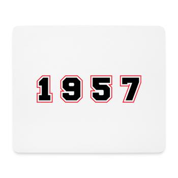 1957 Year Number - Mouse Pad (horizontal) - white - Front