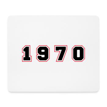 Numéro de l’année 1970 - Tapis de souris (format paysage) - blanc - Devant