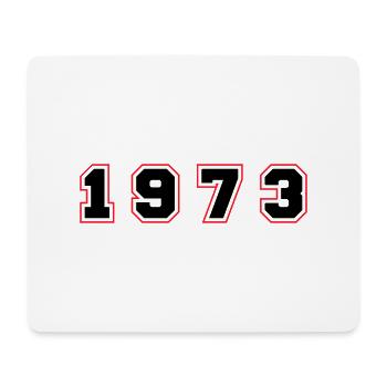 1973 Jahr Zahl - Mousepad (Querformat) - Weiß - Vorne