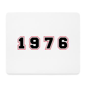 1976 Year Number - Mouse Pad (horizontal) - white - Front