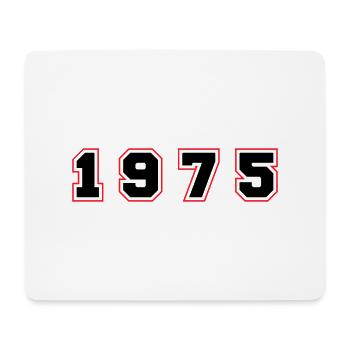 1975 Jahr Zahl - Mousepad (Querformat) - Weiß - Vorne