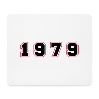 1979 Jahr Zahl - Mousepad (Querformat) - Weiß - Vorne