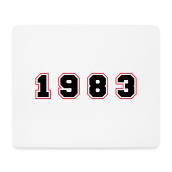 1983 Year Number - Mouse Pad (horizontal) - white - Front