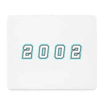 2002 Jahr Zahl - Mousepad (Querformat) - Weiß - Vorne