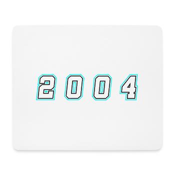 2004 Jahr Zahl - Mousepad (Querformat) - Weiß - Vorne