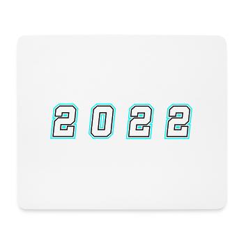 2022 Year Number - Mouse Pad (horizontal) - white - Front