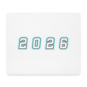 2026 Year Number - Mouse Pad (horizontal) - white - Front