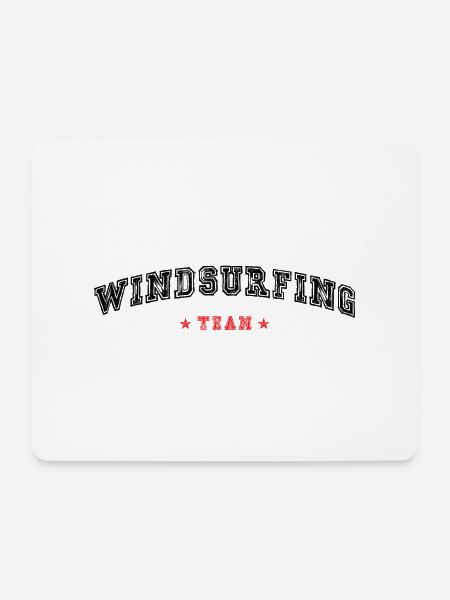 Windsurfing Team - Mousepad (Querformat) - Weiß