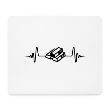 Gold Pulse icon - Mouse Pad (horizontal) - white - Front