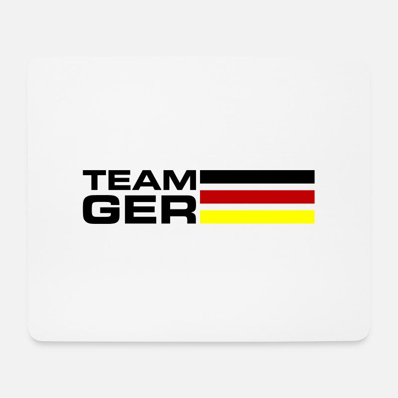 Team Germany - Mousepad (Querformat) - Weiß