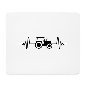 Tracteur Puls Farmer - Tapis de souris (format paysage) - blanc - Devant