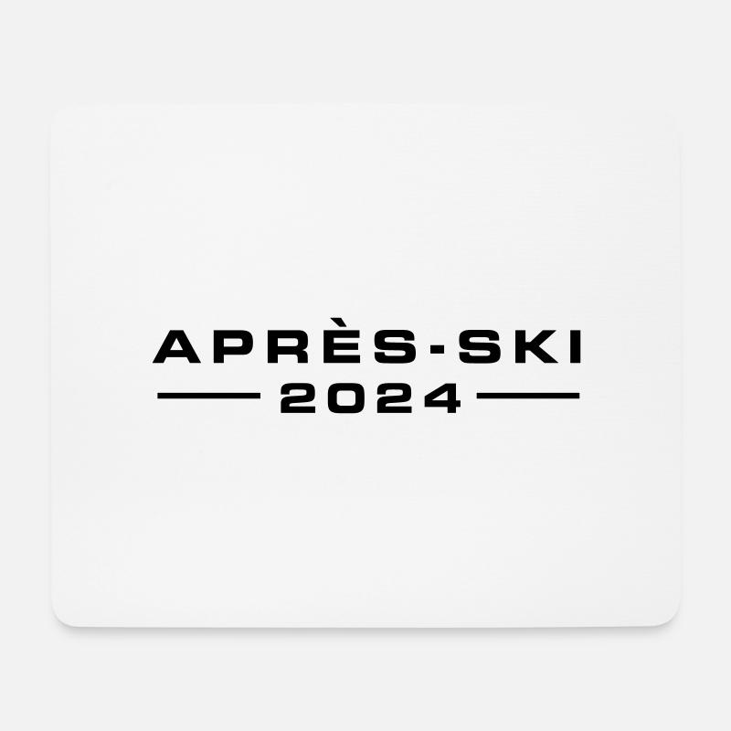 Apres Ski 2024 - Mousepad (Querformat) - Weiß