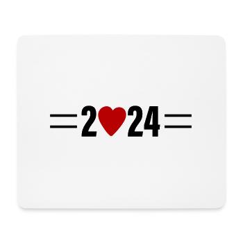 2024 Heart - Mouse Pad (horizontal) - white - Front