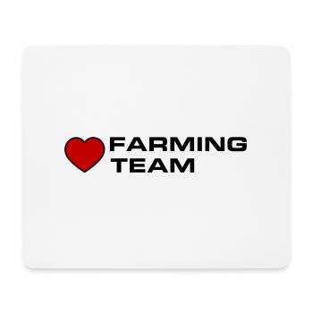 Farming Team Herz - Mousepad (Querformat) - Weiß - Vorne