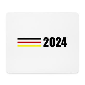 2024 Deutschland Fahne - Mousepad (Querformat) - Weiß - Vorne