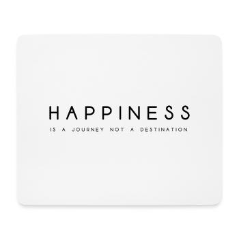 Happines happy to be travel saying English - Mouse Pad (horizontal) - white - Front