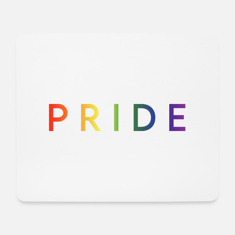 PRIDE - Mousepad (Querformat) - Weiß