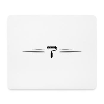 Icône de ligne de peintre - Tapis de souris (format paysage) - blanc - Devant