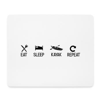 Paddel-Boot Kanu-Fahrer Für Kajak - Mousepad (Querformat) - Weiß - Vorne