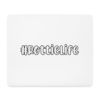 Rottielife - Mouse Pad (horizontal) - white - Front
