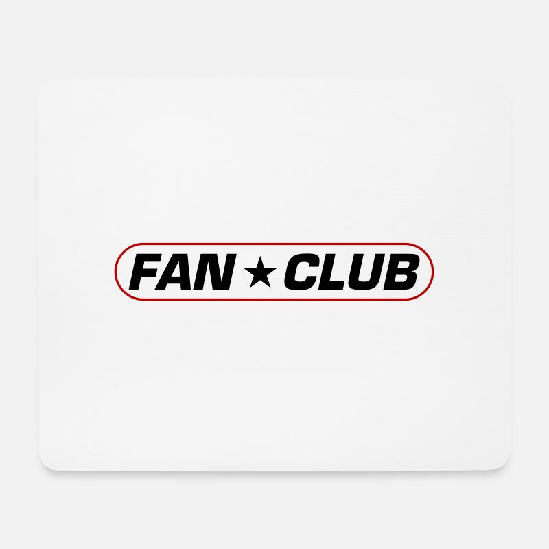 Fan Club - Mousepad (Querformat) - Weiß